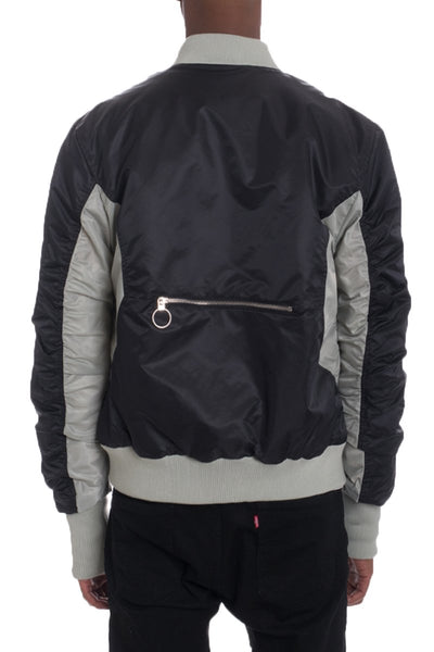 TWO TONE BOMBER- BLACK